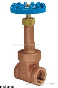 THREADED BRONZE UNION GATE VALVE