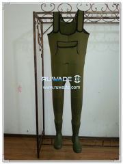 Plain color neoprene chest fishing wader -072