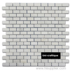 Bianco Chinana Brick marble mosaics