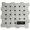 Basket weave marble mosaic classical pattern marble mosaic