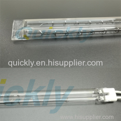 IR heater lamps with halogen tungsten wire