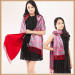 Winter Double Pattern and Double Face Elegance Large Size silk and wool Shawl