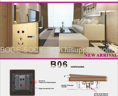 Energy saving USB socket electric with wall switch