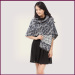 Fall and Winter Warm Colorful Viscose and Polyester Floral Shawl for Women