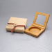 Square wooden blush case with mirror