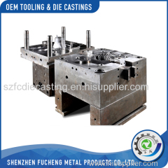 Custom made black e-coated adc-12 die casting parts