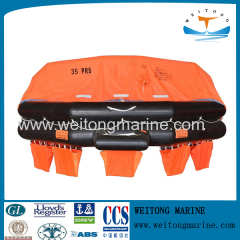 Marine Solas Inflatable Life Raft Self-righting Throwing-Over Board Liferaft Davit-launched liferaft