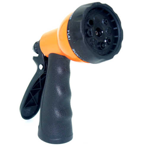 Plastic 8 function garden water trigger nozzle