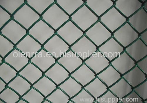 PVC Coated Chain mesh Fence (diamond wire mesh) chain link fence