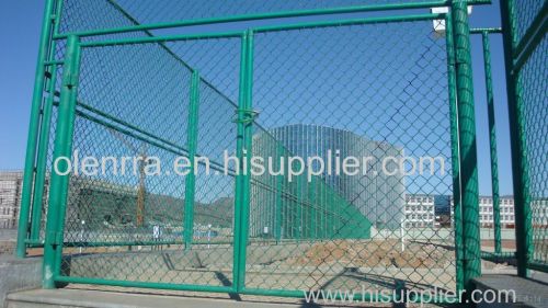 Cheap PVC Coated used chain link fence for sale factory
