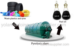 6/8/10T capacity waste tyre pyrolysis plant