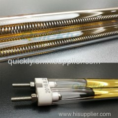 Medium wave quartz heating element for printing