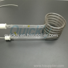 Infrared spring heating element for bottle heating