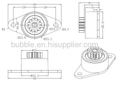 One-Way Direction Rotary Damper For Coffee Machines Cover