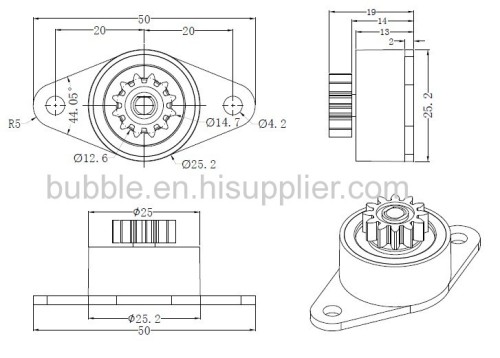 One-Way Direction Rotary Damper For Coffee Machines Cover
