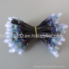 12mm Pixel LED F8 Full Color RGB LED with Black Wire