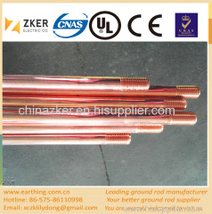 copper clad low carbon steel grounding rod