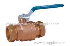 BRONZE BALL VALVE WITH COPRESSION