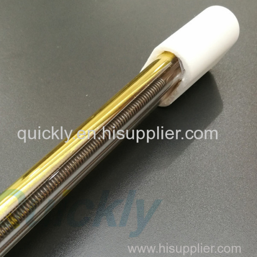 Twin tube quartz infrared lamps for drying