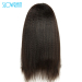 Coarse Yaki Front Lace Human Hair Wigs Brazilian Kinky Straight Lace Wig Glueless Full Lace Human Hair Wigs Black Women