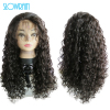 4X4 Size silk base loose curly full lace human hair wig glueless silk base full lace virgin brazilian lace front wigs