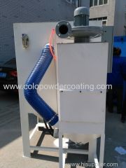 Sand blasting machine for metal work piece burring