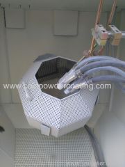 Sand blasting machine for metal work piece burring