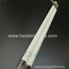 semi white coating medium wave quartz heater