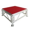 Professional And Technical Indoor And Outdoor Assmble Aluminum Stage With Red Carpet Platform/wood