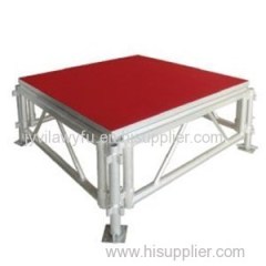 Professional And Technical Indoor And Outdoor Assmble Aluminum Stage With Red Carpet Platform/wood