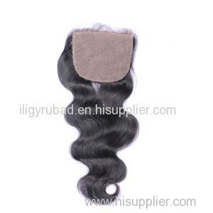Brazilian Virgin Hair Body Wave Silk Base Closure 4*4