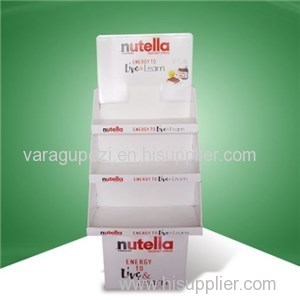 3tray Food Cardboard Display Stand