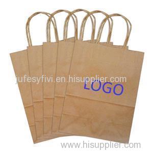 Light Candy Color Birthday Gift Bags Using Kraft Paper Loot Bags With Handles