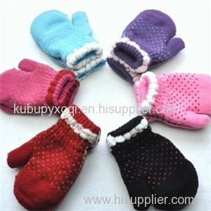 Boys Girls Jacquard Winter Warm Gloves Cold Weather Basics Children Mittens