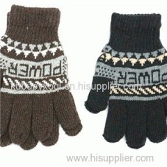 Men 's Jacquard Knitted Gloves