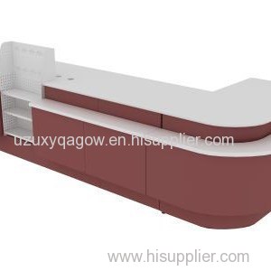 Retail Store Fashionable Reception Counter Table And Boutique Cashier Counter Desk