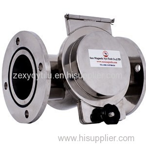 Full Welding And Easy Cleaning Standard Iron Remover Pipeline Magnetic Separator With Stainless Steel Of Hygienic Design