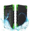 10000mah Waterproof Solar Polymer Portable Power Bank Mobile Backup Battery With Two Output Ports