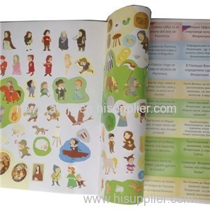 Custom Full Color Print Children's Sticker Activity Book