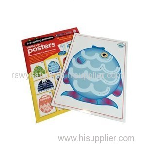 Full Color Classroom Coated Art Paper Poster Printing For Children
