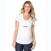 Design High Quality 95% Cotton 5% Spandex Printed Maternity T Shirts