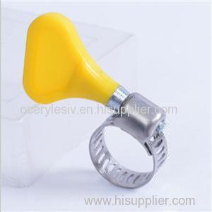 Perforated Band Stainless Steel Worm Drive Butterfly Plastic Handle American Type Hose Clamp