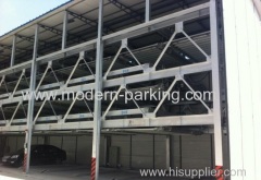 Automatic lift-sliding parking system