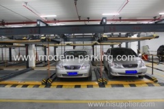 Automatic lift-sliding parking garage