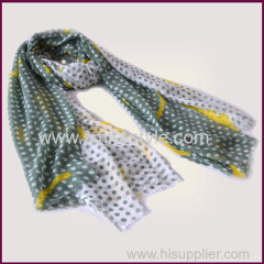 Unique Latest Design Polka Dot Print Modal Shawl