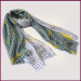 Blue Degradation Color 100% Modal Floral Printed Scarf