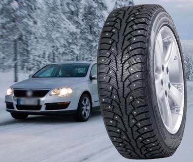 PCR studded snow car tires