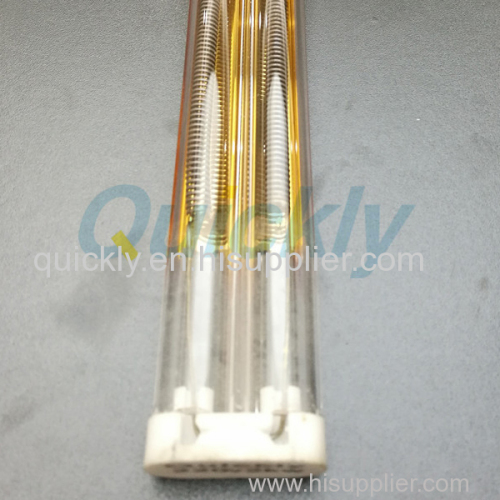3080mm medium wave infrared heater with gold coating