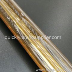 Gold reflector coating infrared lamp heater