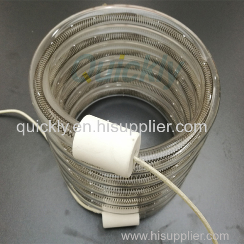 Plastic welding quartz lamp heater